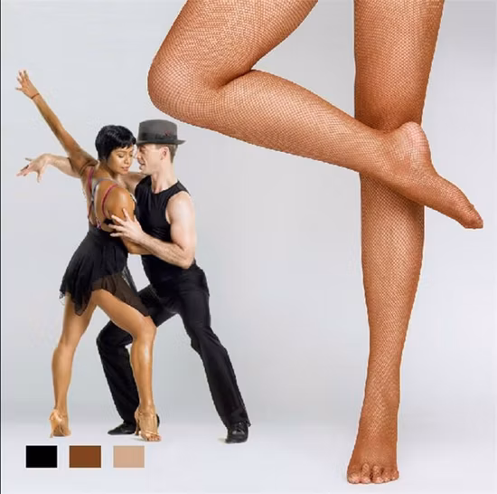 Free Sample Women Cheap Ballroom Dance Stockings Professional Fishnet Tights
