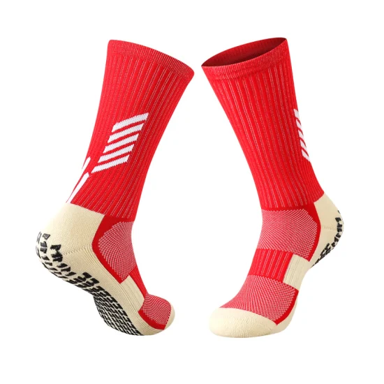 Calza da calcio adesiva in PVC da uomo, calza da allenamento MID